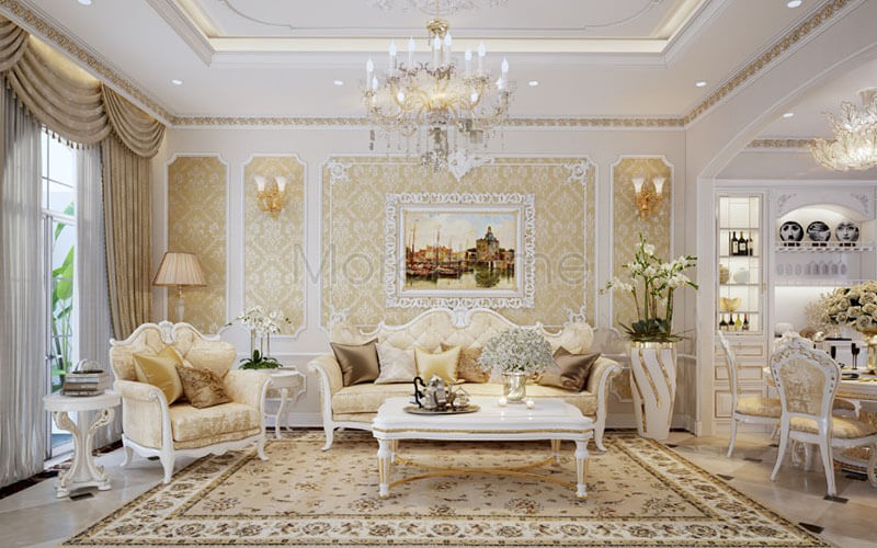 Mẫu thiết kế phòng khách đẹp được lựa chọn nhiều nhất