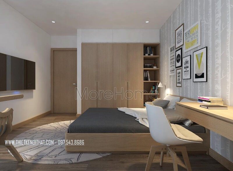 Tuyển tập + 24 ý tưởng phòng ngủ sang trọng trong thiết kế nội thất chung cư 200m2